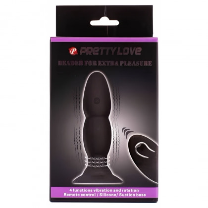 Anal Plug Cu Vibrații Pretty Love Beaded Negru