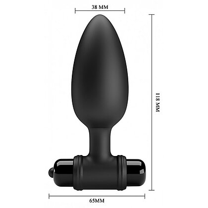 Anal Plug cu Vibrații Pretty Love II Negru