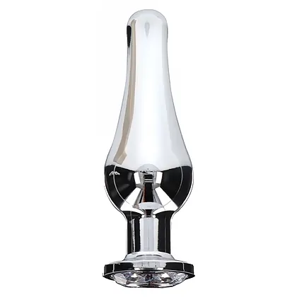 Anal Plug Diamond Bijou Medium Argintiu