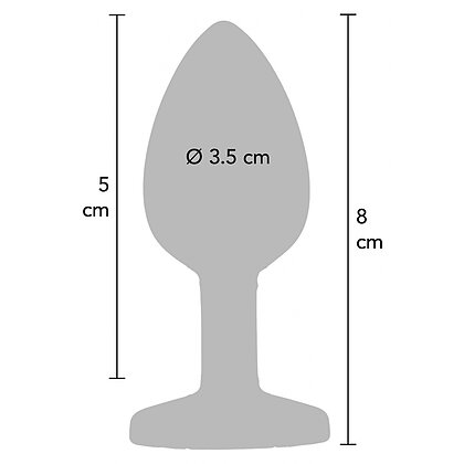 Plug Anal Mediu ToyJoy Bijuterie Negru