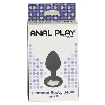 Anal Plug Diamond Jewel Small Negru