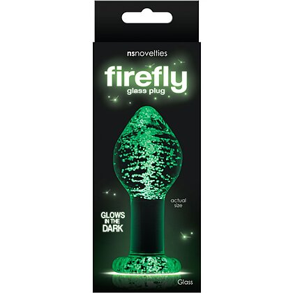Anal Plug Glow In The Dark Firefly Glass Transparent