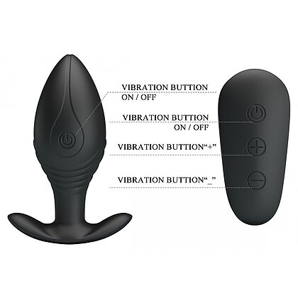 Anal Plug Pretty Love Royal Pleasure Regina Negru