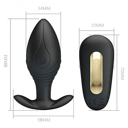 Anal Plug Pretty Love Royal Pleasure Regina Negru