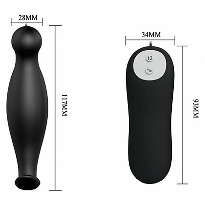 Anal Plug Pretty Love Special Anal Negru