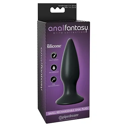 Anal Plug Rechargeable Small Negru