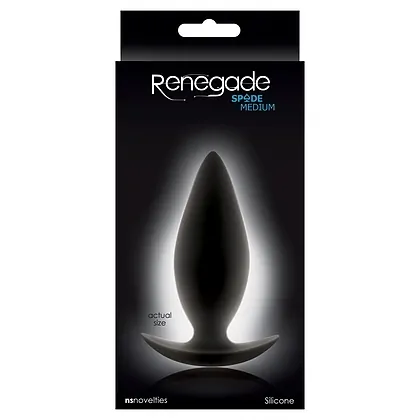 Anal Plug Renegade Spades Medium Negru