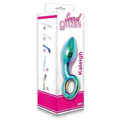 Anal Plug Sensual Glass Kaleigh Multicolor