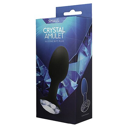 Anal Plug Small Crystal Amulet Negru