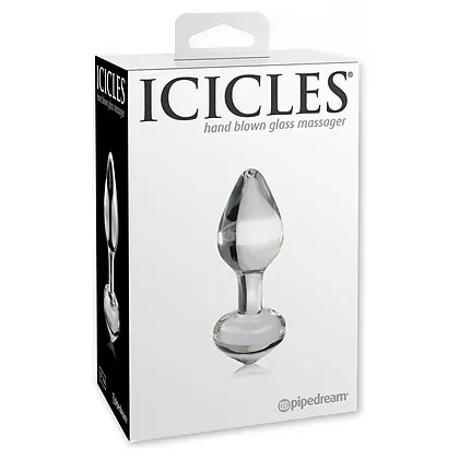Anal Plug Sticlă Icicles No.44 Transparent