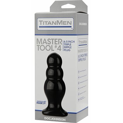 Anal Plug TitanMen Master Tool No.4 Negru