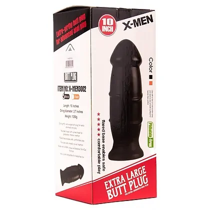 Anal Plug X-MEN 10 inch Extra Negru