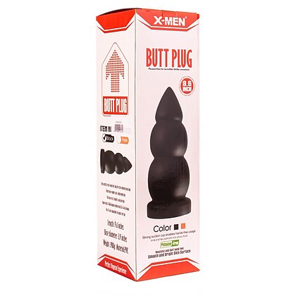 Anal Plug X-MEN cu Ventuza 9.6 inch Negru