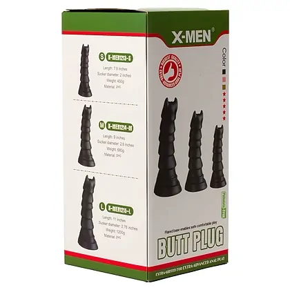 Anal Plug X-MEN Monster Plug 2 S Negru