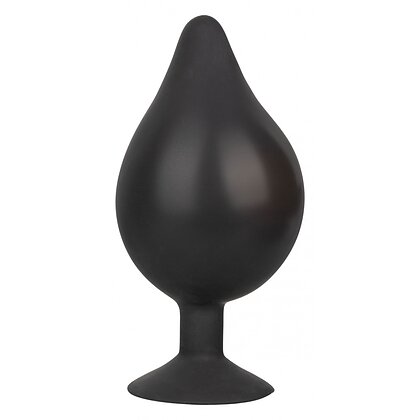 Anal Plug XL Silicone Inflatable 16cm Negru