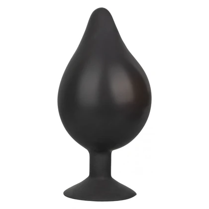 Anal Plug XL Silicone Inflatable 16cm Negru