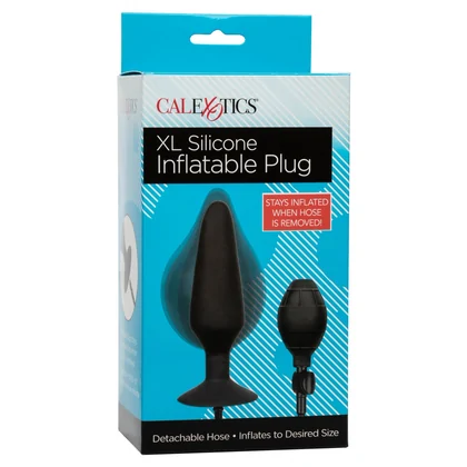 Anal Plug XL Silicone Inflatable 16cm Negru