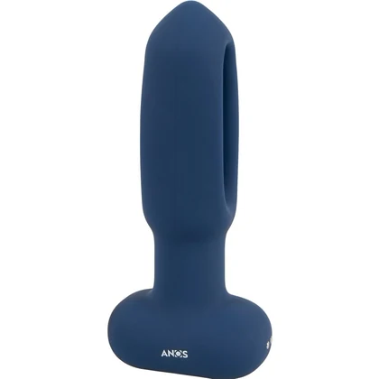 ANOS Plug Anal cu Limba Oscilantă – 10x10, Reîncărcabil Albastru
