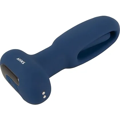 ANOS Plug Anal cu Limba Oscilantă – 10x10, Reîncărcabil Albastru