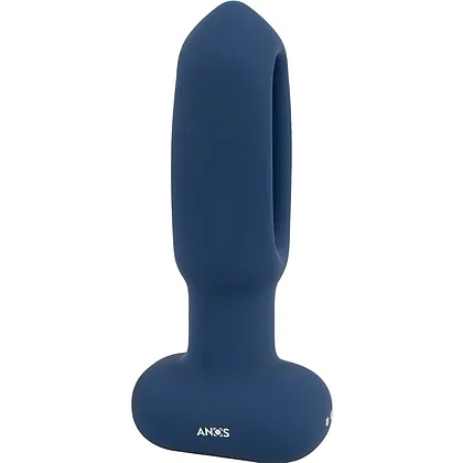 ANOS Plug Anal cu Limba Oscilantă – 10x10, Reîncărcabil Albastru