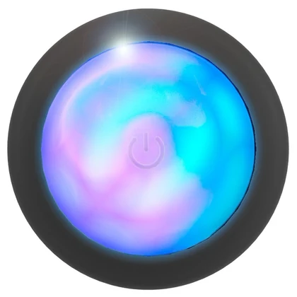 Anos Plug Anal RC cu LED Flash - 7 Moduri, Reîncărcabil Negru