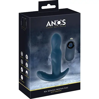 ANOS RC – Plug Prostatic Rotativ, 10 Moduri, Reîncărcabil Albastru