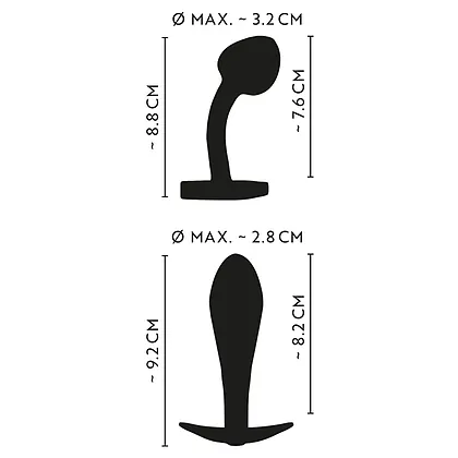 ANOS Set 2 Pluguri Anale Metalice curcubeu, Greutate Optimă