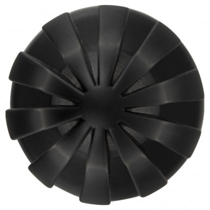ANOS Super Soft Plug Anal 7 cm — Ventuză, Fixare Hands-free Negru