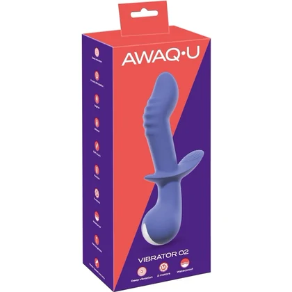 AWAQ.U Vibrator 2 – 10 Moduri, Dublu Motor, Reîncărcabil Mov