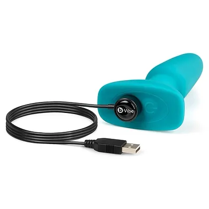 B-Vibe Vibrating Plug Albastru