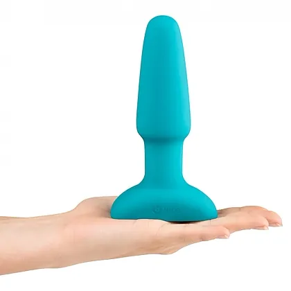 B-Vibe Vibrating Plug Albastru