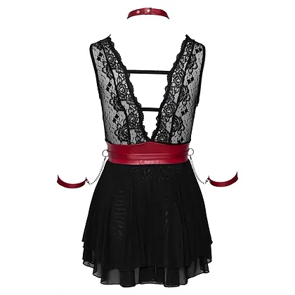 Babydoll Cottelli Collection Anya Negru S