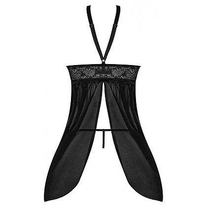 Babydoll Magic Silk Fly Away Negru L-XL