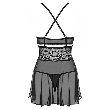 Babydoll Obsessive 838-BAB Negru 2XL