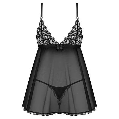 Babydoll Obsessive Blomentis Negru XL-2XL