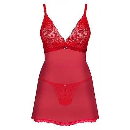 Babydoll Obsessive Chilisa Rosu M-L