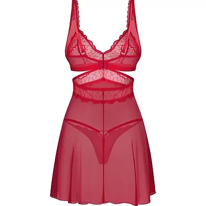 Babydoll Obsessive Cupide Desir Roșu 2XL-3XL