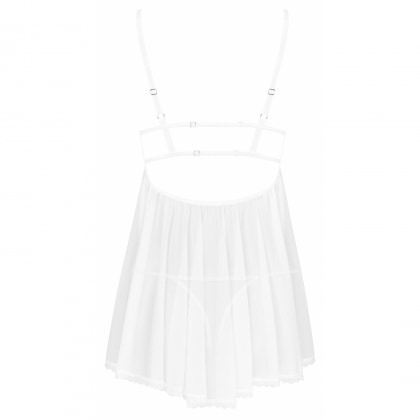 Babydoll Obsessive Heavenlly Alb XL-2XL