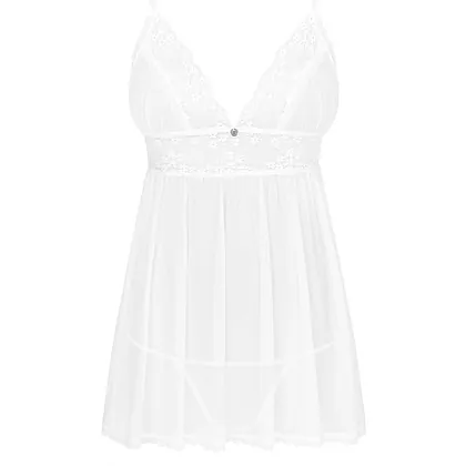 Babydoll Obsessive Heavenlly Alb XL-2XL