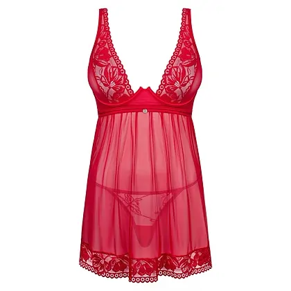 Babydoll Obsessive Lacelove Rosu XS-S