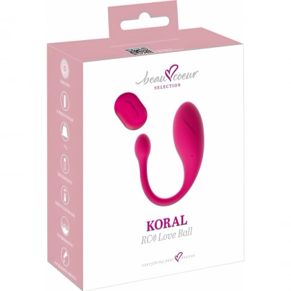 Beau Coeur KORAL RC Love Ball 10 Moduri, Reîncărcabil Roz