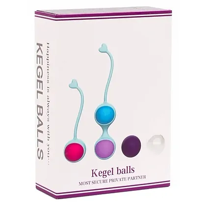 Beautiful Kegel Set: 5 Bile Vaginale Progresive, Discrete Multicolor
