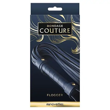 Bici Bondage Couture Flogger Albastru