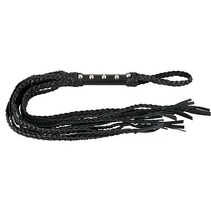 Bici ZADO Cat-O-Nine cu 9 Cozi Piele 70cm Negru