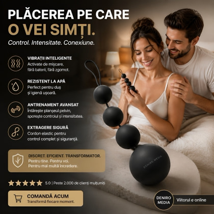 Bile Anale Deluxe Vibro Negru