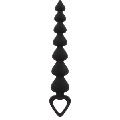 Bile Anale ToyJoy Heart Beads Negru