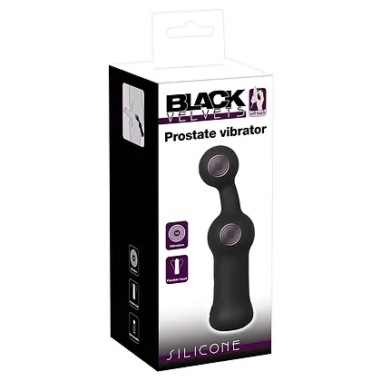 Black Velvets Prostate Vibrator — 10 Funcții, Reîncărcabil Negru