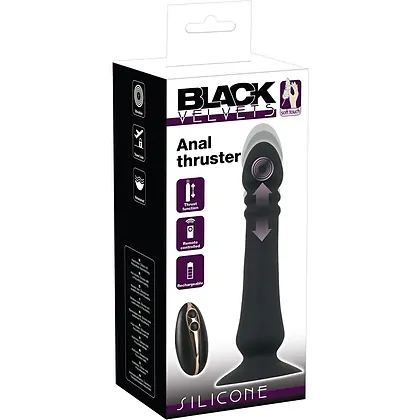 Black Velvets Thruster Anal 7 Moduri, 3 Viteze, Reîncărcabil
