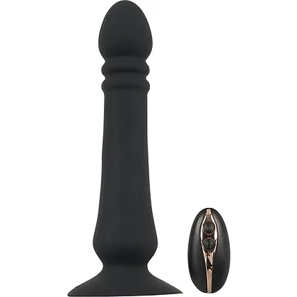 Black Velvets Thruster Anal 7 Moduri, 3 Viteze, Reîncărcabil Negru