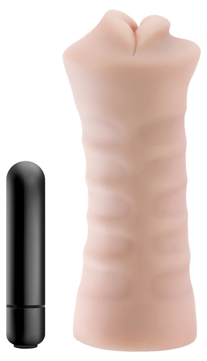 Blush Enlust Nicole Masturbator cu Vibrații X5 Plus 12,7 cm